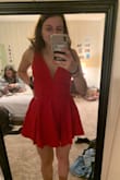 The dress was cute  but ran a little big,  and the fabric was like a t-shirt fabric, not fancy enough for the event I had. - Isabel P.