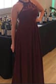 I wore this to a fundraiser for work and got so many compliments on it! It was super comfortable and the color is gorgeous. I'm tall and it was the perfect length in 4 inch heels so I could see it being long on someone shorter. I can't wait to have another event to wear this too! - Catherine O.