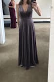 It drapes beautifully. Great fabric for winter months. Perfect for winter wedding. Not too fancy, and not too casual! - Lauren R.