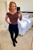 It's super soft and comfortable, and absolutely adorable! I have pretty broad shoulders (relatively to the rest of my body), and I wasn't sure this would look good. But it's super cute and flattering! - Preslie H.