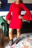 Gorgeous!! My arms are shorter so I did have to get the sleeves hemmed but it didn't take away from the look! Great quality. Just gorgeous! - Kristen H.