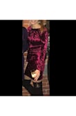 I ordered this dress for a holiday party. Unfortunately, the shipping carrier decided to delay packaging due to weather that didn't exist, and I wasn't able to wear this to my party. I later wore it for a girls night out and loved pairing it with knee-high boots! It was very comfortable. - Holly S.