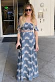 I wore this to a beach wedding and I felt so comfortable. Everyone wants to know where I got it. The colors are beautiful. The top is a bust enhancing fit and the bottoms have a looser fit and room to dance and enjoy a big dinner! I want more prints of this style! - Desiree S.