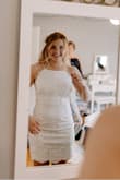 Love this dress so so much! I wore it for my mini wedding celebration and it was prefect. The material was gorgeous! Everything! - Jenna S.
