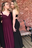 Wore this for formal for my sorority. Loved it. Only downside is my busts were basically falling out of the top. Was scared to dance because I didn't want a situation to happen. Overall a great dress though! - Kaitlyn M.