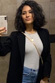 I love a good bodysuit, and this one is a fav. Flattering and comfy. - Sammy