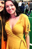 This dress is super flattering! The fabric is a bit thin though so make sure you wear nude underwear! Other than that, it is so cute! Definitely recommend! - Kortnie P.