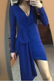 This dress was stunning on and I recieved a lot of compliments. Only critique I have is that it is a bit low cut and I felt like I had to keep touching it all night to keep it from opening. Otherwise, quality is wonderful, especially for the price! Beautiful color too! - Jenna V.