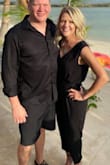 I wore this for a groom supper in Mexico and it was perfect. Absolutely love this jumper! The material is very light but not totally see-through. I did sewed the top together so it wasn't so low cut. Buy It!!! - Vanessa B.