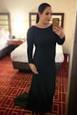 I tried on a couple Lulu dresses for the first time at a Nordstrom. I have never heard of you until my sister was looking for bridesmaid dresses for us and wanted us to wear Lulus dresses. I tried a couple larges on but decided I felt and looked better in an XL so I ordered this dress and it fits perfectly. I'll need to wear heel but I LOVE how snug this dress forms to my body and the little train is also my favorite detail! I'm really glad I ordered it and it won't be the last one. - Michelle G.