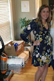 I purchased this for my best friend's bridal shower that was in the winter. I received so many compliments from everyone at the shower. Not only did I look good, I was comfortable and the dress was exactly as imagine. My only complaint is with the wrap dress, I had to tape it to my chest as it was a little too revealing for the event I attended. - Mallory G.