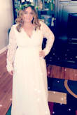 So I'm getting married on a budget! We are doing a court house wedding in a couple months. I ordered this figuring I would return it.... I LOVE IT! It's perfect, beautiful, really well made. It's a little big I ordered a large. But I'm ok with that. I'd rather it be a bit big then too small! It's super long so I will have to get it altered, but that's the same with 1000 dollar dresses. Definitely worth the money so pleased! - Sidney C.