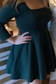 Hi I wore this for a bridal shower and it was perfect. The fit is very flattering and the material of the dress is thick and worth it. I gave 4 stars only because I feel like the sleeves could be tighter and hug the forearms more. Regardless though, love it. It's perfect for various dressy occasions or can even be somewhat dressed down for work with leggings underneath with boots. - Alexis L.