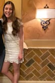 This dress was PERFECT!! I wore it to my rehearsal dinner and I will be finding another reason to wear it. - Samantha M.
