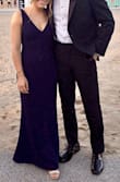 This dress was the perfect bridesmaids dress. I had to get the straps pulled up slightly because it was a little too much cleavage for me and hemmed because I'm very short but other than that it was a perfect fit. I would totally order this in another color!! - Alex T.
