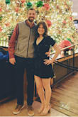 The top was very loose and low cut on me. I'm a 34B and had to get it taken in or my bra was showing. I'm short and it's still VERY short. I chose not to wear anything underneath but probably should have. Overall, very cute and flattering dress. Super sexy. - Sarah B.