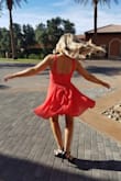 This dress was perfect for a fall wedding in Vegas!  It was super comfortable and fit so well.  Excellent quality. Loved how the skirt flowed (especially when spinning in a circle!)  This dress also washes up nicely. - Shannon D.