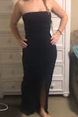 This is well made dress. Material is awesome and fit great. Its a very flattering  dress and I never felt like the dress was falling down on me. This is a dress fit for a queen. - Sydney N.