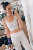 I like the length of this sports bra because it's more like a top than just a bra. The liner cups weren't too big which I liked. I'd definitely order again. - Lexie K.