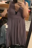 I saw a review that was around my measurements so I ordered a medium but it ended up being huge on me!! i loved the material and color (purple) but it ended up being too big and I didn't have time to order another one :( - Chloe G.