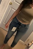 These are the perfect casual jeans to wear for an every day look. I like to cuff them and I also love the distressed ends at the ankles. They fit perfectly around the waist. However, the rest of the jeans are a little loose but they're comfy as heck. - Irene G.