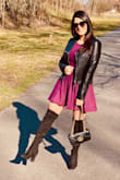 I love these boots, and they are very comfortable! However, they seem to run small. I initially bought them in size 8, but I had to return them because they were very tight around my ankle. So I reordered in size 8.5 and now they are very comfortable. - Monica P.