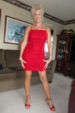The fit and look are perfect. I was looking for a red dress for this time of year and I wanted it to have a velvet feel. Bam!  Perfect. Not bad for 71... - Darrel S.