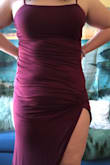This dress is so soft and fits really well! I wore it on Valentine's Day and it layered really well with a leather jacket! - Kristin I.