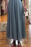 Beautiful dress, but definitely not floor length as the picture implied. - TANYA S.