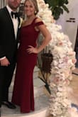 I wore this dress for a Valentines Day wedding. It fit PERFECT. I love the bottom and the mermaid style fit. Got SO many compliments. Will definitely wear again. I ordered an XS and did have to get dress hemmed a bit. So worth it. - Angelica H.