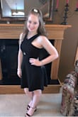 This is the perfect little black dress for any occasion. The quality of the fabric is very nice and it does not wrinkle. It's a classic dress that is sophisticated, flirty and fun! - Lori L.