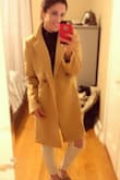 I love the material! It is extremely soft and fits me perfectly! It looks like it can wrinkle easily but I'm sure it can be pressed out! The color is so nice! I'm very happy! - Casey W.