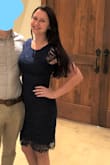 Cute dress for a rehearsal dinner. Fits a little tight in the chest, and the lace is a little itchy after wearing over time. - Elizabeth E.