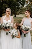 I got an XS as a bridesmaids dress for a wedding I was in. I had to get it hemmed, being 5'3" it was to long. - Rebecca B.