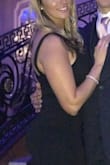 I love this dress! I got it for a PBA benefit and I wants a dress that was classy but still sexy. This dress has nice thick fabric - I prefer that to thinner fabrics and it felt higher quality to me. The front has a deep V with the V bar to hold in place. I did not wear a bra and it held me in nicely. I was worried that my "back/bra fat" might show due to the lower back straps but this honestly looked great on. I was super comfortable dancing all night. I am excited to wear this again! - Jessica B.
