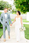 Don't think twice, pretty stretchy and photographs beautifully. I didn't want to spend money on a dress I'll wear for a few hours and this was definitely a deal. Quick hem and I didn't have to worry about various fittings! - Charwin E.