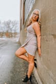 Absolutely loved the dress! I was a little worried that the cut would be to short for me seeing I'm on the taller side but it wasn't! I ordered a size larger than what I normally wear because I wasn't sure how it would fit and it was to big so if I had gotten my normal size it would have been perfect. The only thing I wish would've been different would be the straps. They were a little to big. - Emma O.