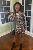 This dress is gorgeous - very sparkly and attention-grabbing. I felt amazing in it, and I received lots of compliments. The only downside is that the sequins can cut your legs up a bit, if you're not careful. However, that's minimal to the beauty of this dress. - Teiah L.