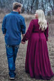 I wore this for my engagement photos and absolutely loved the dress. I am very busty and the only issue is I didn't get the coverage over my chest. I had anticipated this though. I received so many compliments! - Kara H.