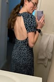 Gorgeous dress! Great fit, very comfortable (want to wear it all the time). It can dress up or down. Very flattering. Fabric is a bit thinner than expected. - Makayla N.