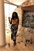 I am absolutely in love with these pants! In addition to being gorgeous these pants are soo comfortable. The fabric is also good quality which I really appreciate. I usually wear S but XS did the trick. - Fatima B.