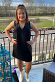 I wasn't expecting this dress to be so nice! It is a perfect black dress that is a little edgy! - Muriel L.