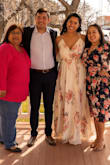 I loved wearing this dress. We planned the whole thing last minute, and I got it rush order, not having a backup and worried about the fit. Other reviews helped me out, so I went for it. I definitely wore 4 inch heels with a 1/2 in. platform to have it fall perfectly on the ground. Super happy. Super in love, can wear it to other events. - Ana M.