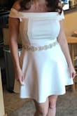 Bought this for my wedding and I couldn't be happier with the choice I made! It fit perfectly on me, very good quality and not expensive. I did add an 'bridal belt' to it to make it more bridal. - Elisa M.