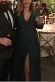 Loved this dress and got many compliments wearing to a wedding. Only complaint is the slit of the dress doesn't really show unless you make it. I put two stitches to pull back the skirt on the bottom layer and was still having to separate fabric to show it. - Olivia S.