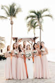 Bride here, posting through MOH's order. I used the Bridal Hold option through Lulus, and all of the dresses arrived on time and in great condition. The only modification made was that some of the girls shortened the skirt so as to not trip on it. All eight of my bridesmaids were happy with their dresses, and they looked stunning at the wedding! Lulus' customer service was excellent throughout the process. - Nicole G.