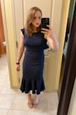 I ended up ordering my usual Lulus size (M) and it was very roomy. Thankfully, I had enough time before the event to order the size small. The size small fit absolutely perfectly. I received so many compliments on the dress. Also, the quality is great for the price! - Kristina I.