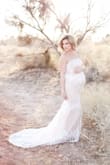 I would normally order a small but wanted a whimsical type of dress for my maternity photos. I found this dress and fell in love. I was worried it would look too bridal but I bought it anyway.  The location of our photos and the dress were a perfect match! I bought a medium to wear at 34 weeks. I would usually wear a small so I would say this is pretty true to size as I've stayed true to size as I've gone through my pregnancy other than my belly. Highly recommend this dress to anyone looking. Also, I even spoke with one of the customer service reps to discuss size and he was SUPER helpful. Lulus is my go to and this experience was the best yet. - Jennifer F.