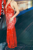 I bought this dress to be extra on the elegant night on a cruise! It was perfect! I got many compliments! The material was great quality! I did have to buy/wear invisible breast covers with it! It was long as well but I am short! - Samantha S.