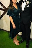 This dress is perfect for a wedding or formal event! I love the deep green color and the material is thick and flattering. - Hayley Z.